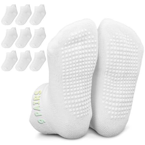 Infinno Baby Non Slip Ankle Socks 9 Pairs