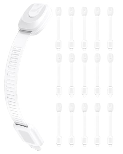 Infinno 16 Pack Cabinet Locks Baby Proofing, Baby Proof Safety Locks for Childproofing Drawers and C